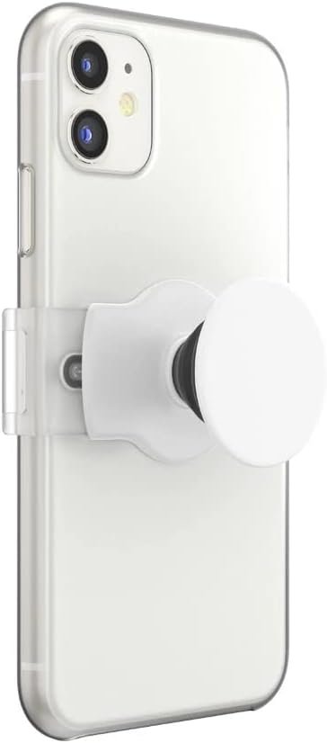 41lZ08WsQhL._AC_SL1000_.jpg PopSockets: PopGrip Slide Stretch – neklzkavý stojan na telefón a rukoväť s hranatými okrajmi a vymeniteľnou vrchnou časťou – kompatibilný s väčšinou smartfónov – Stretch White