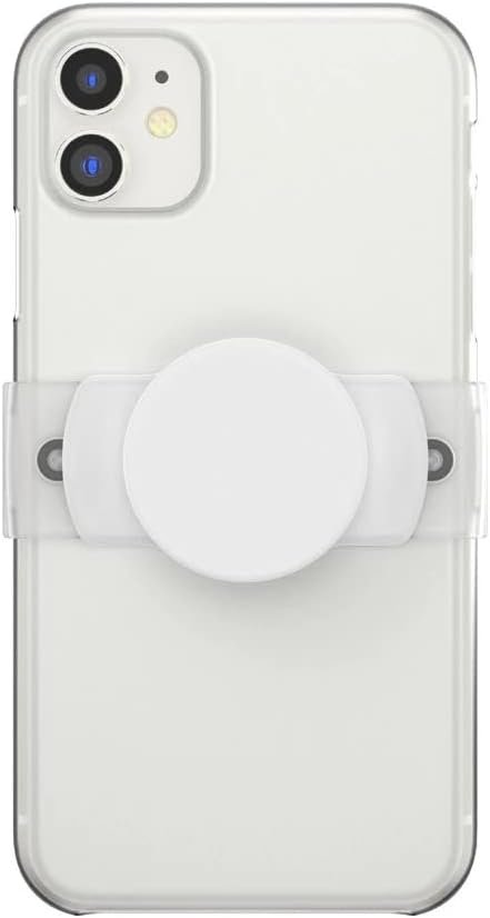 41sptEI-kQL._AC_SL1000_.jpg PopSockets: PopGrip Slide Stretch – neklzkavý stojan na telefón a rukoväť s hranatými okrajmi a vymeniteľnou vrchnou časťou – kompatibilný s väčšinou smartfónov – Stretch White