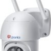 51ME-03b9PL._AC_SL1500_.jpg Monitorovacia kamera Ctronics PTZ, WiFi, vonkajšia, IP kamera, 1080p, rozpoznávanie osôb, automatické sledovanie, 355°, naklápacie, 90°, obojsmerný zvuk, vodotesná, IP66, podporuje P2P