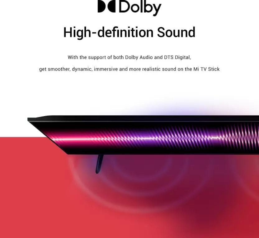 Xiaomi MI TV Stick s diaľkovým ovládačom s Bluetooth, Google Assistant a tlačidlom Netflix + Prime Video (Android TV 9.0 s Google Play Store, Smart Cast, priestorový zvuk Dolby a DTS, Wi-Fi)