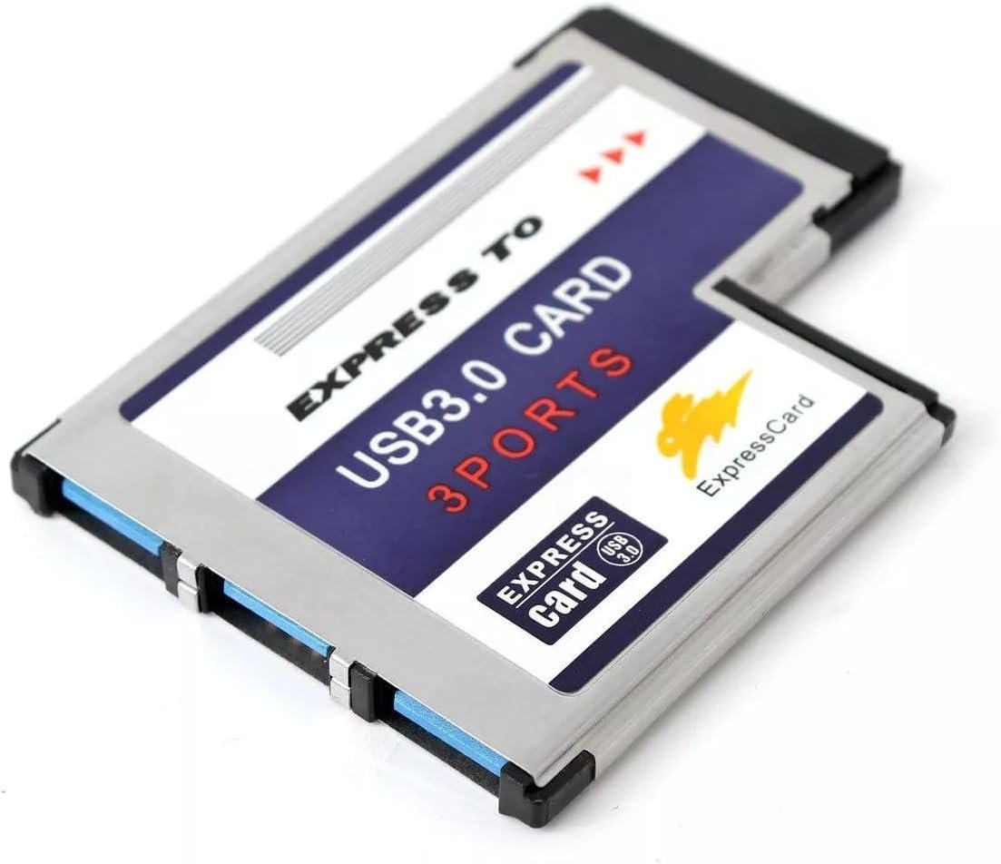 KALEA-INFORMATIQUE 54 mm Express Card (EXPRESSCARD 54) s rozhraním USB 3.0, 3 portmi USB 3.0 5G a čipovou sadou FL1100.