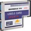 KALEA-INFORMATIQUE 54 mm Express Card (EXPRESSCARD 54) s rozhraním USB 3.0, 3 portmi USB 3.0 5G a čipovou sadou FL1100.