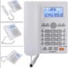 614N7KahAmL._AC_SL1001_.jpg Bezdrôtový telefón KX-880CID s funkciou hlasitého odposluchu a identifikáciou volajúceho, pevný telefón s dvoma prípojkami pre súkromných používateľov / hotely / firmy / kancelárie (biely)