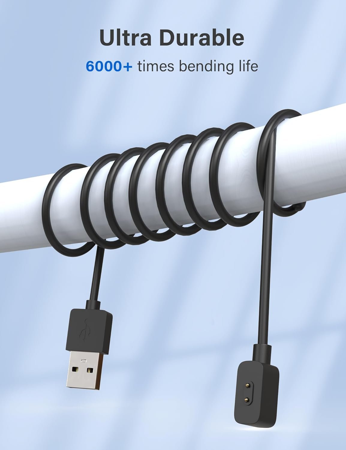 6189LznkrXL._AC_SL1500_.jpg Sinoacc Nabíjačka 100 cm kompatibilná s Xiaomi Smart Band 9/8/8 Pro/8 Active/Redmi Band 2/Redmi Watch 4/Redmi Watch 3 Active/Lite – náhradný magnetický USB nabíjací kábel pre hodinky Xiao Mi Redmi Smartwatch