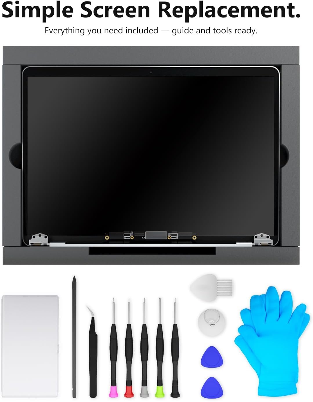 61M4o1aZzVL._AC_SL1500_.jpg LHM A2338 náhradný displej pre MacBook Pro 13,3 palca M1 M2 Retina EMC 3578 EMC 8162 MYD83 MYD92 MYDA2 MYDC2 MNEQ3 MNEP3 MNEJ3 2560 x 1600 Full LCD displej v zostave s montážnou sadou (Space Grey)