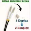 61X8YnFoZDL._SL1268_.jpg Elfcam® – 25 m pancierovaný optický kábel s konektormi LC/APC na LC/APC, kompatibilný s nemeckou spoločnosťou Telekom, simplexný jednovláknový 9/125 μm OS2 prepojovací kábel, čierny (25 m)