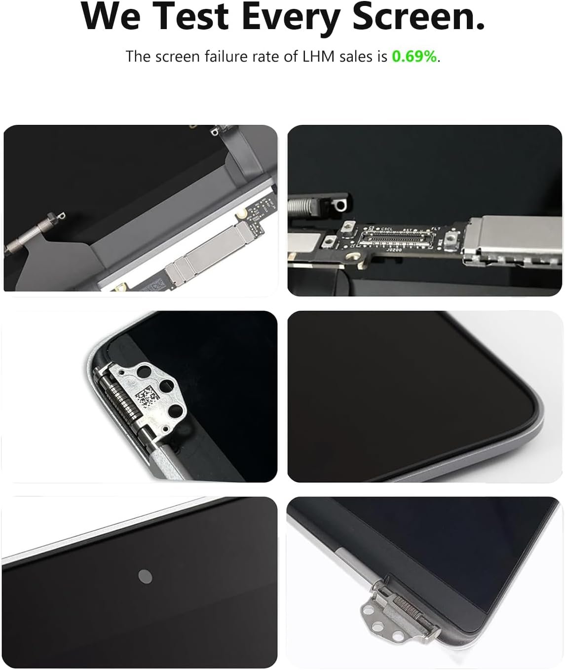 61nfNi1aw3L._AC_SL1500_.jpg LHM A2338 náhradný displej pre MacBook Pro 13,3 palca M1 M2 Retina EMC 3578 EMC 8162 MYD83 MYD92 MYDA2 MYDC2 MNEQ3 MNEP3 MNEJ3 2560 x 1600 Full LCD displej v zostave s montážnou sadou (Space Grey)