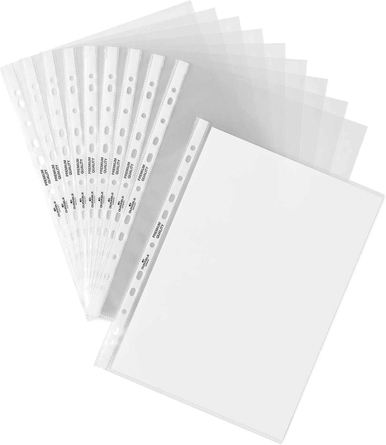 61vkLJlsHOL._AC_SL1500_.jpg Durable Obal na prospekty A4, extra široký, 240 x 310 mm, 90 μm, priehľadný, 50 ks, 999111197
