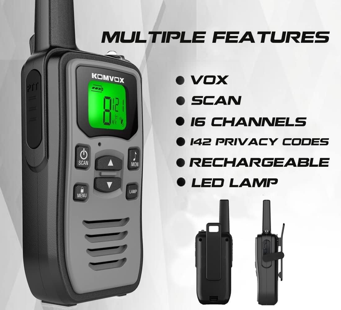 61vvnQZPy4L._AC_SL1100_.jpg Walkie Talkie Professional pre dospelých, outdoorová sada vysielačiek Walkie Talkie, vybavenie na prežitie
