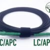715cveIafqS._SL1500_.jpg Elfcam® – 25 m pancierovaný optický kábel s konektormi LC/APC na LC/APC, kompatibilný s nemeckou spoločnosťou Telekom, simplexný jednovláknový 9/125 μm OS2 prepojovací kábel, čierny (25 m)