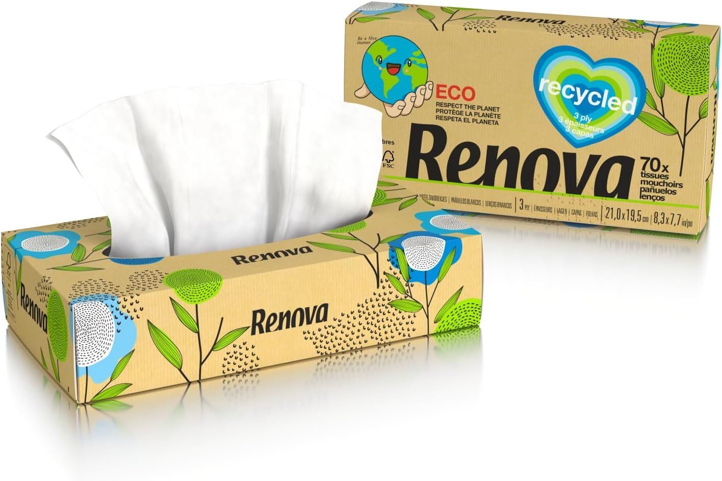 71dDL58FcvL._AC_SL1500_.jpg Renova 100 % RECYKLOVANÉ vreckovky 70 listov
