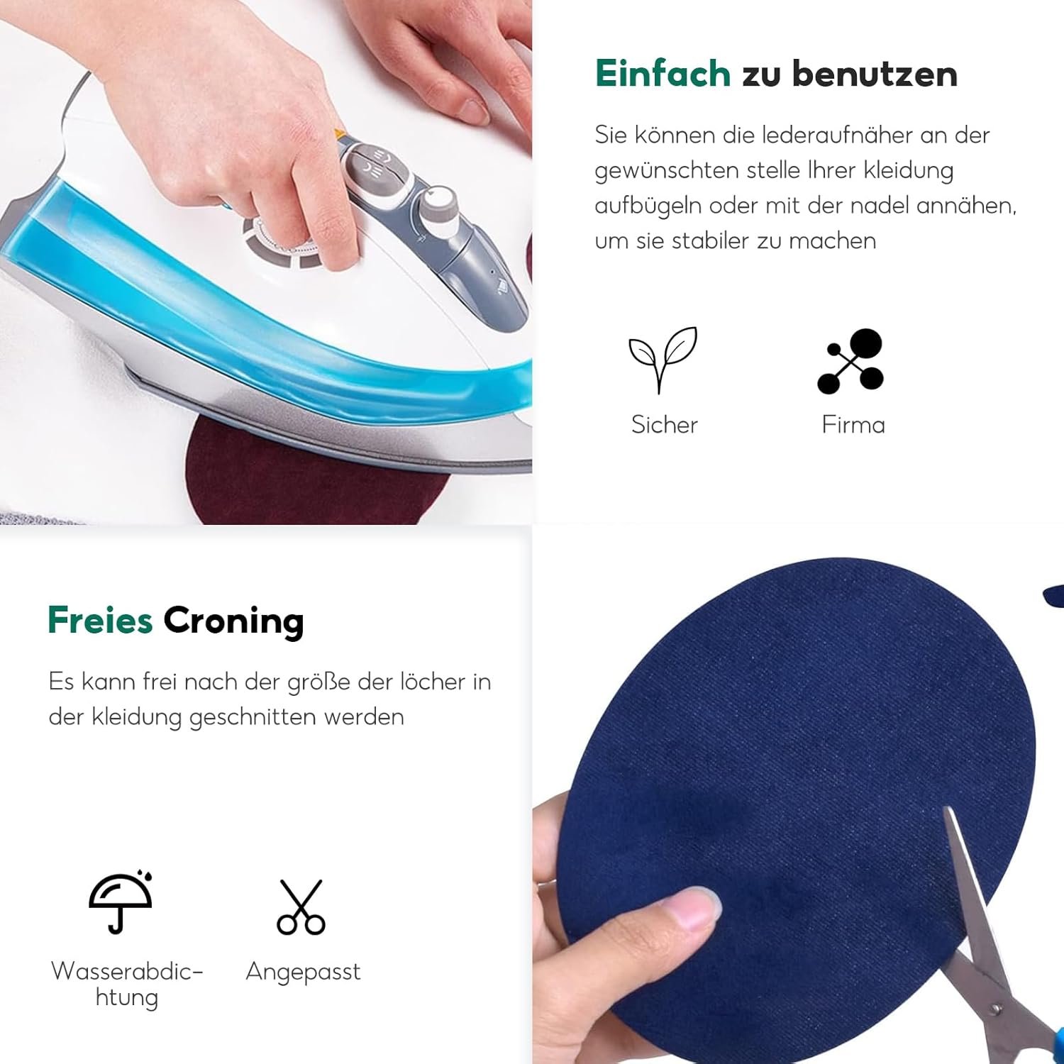 71dbGLtzZjL._AC_SL1500_.jpg Nášivky na lakte a kolená, 14 ks nažehľovacích nášiviek, 7 farieb oválnych nášiviek na lakte, nášivky na pulóvre, košele, opravy, DIY, dekoratívne doplnky na oblečenie