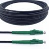 71mI8IB7bJS._SL1500_.jpg Elfcam® – 25 m pancierovaný optický kábel s konektormi LC/APC na LC/APC, kompatibilný s nemeckou spoločnosťou Telekom, simplexný jednovláknový 9/125 μm OS2 prepojovací kábel, čierny (25 m)