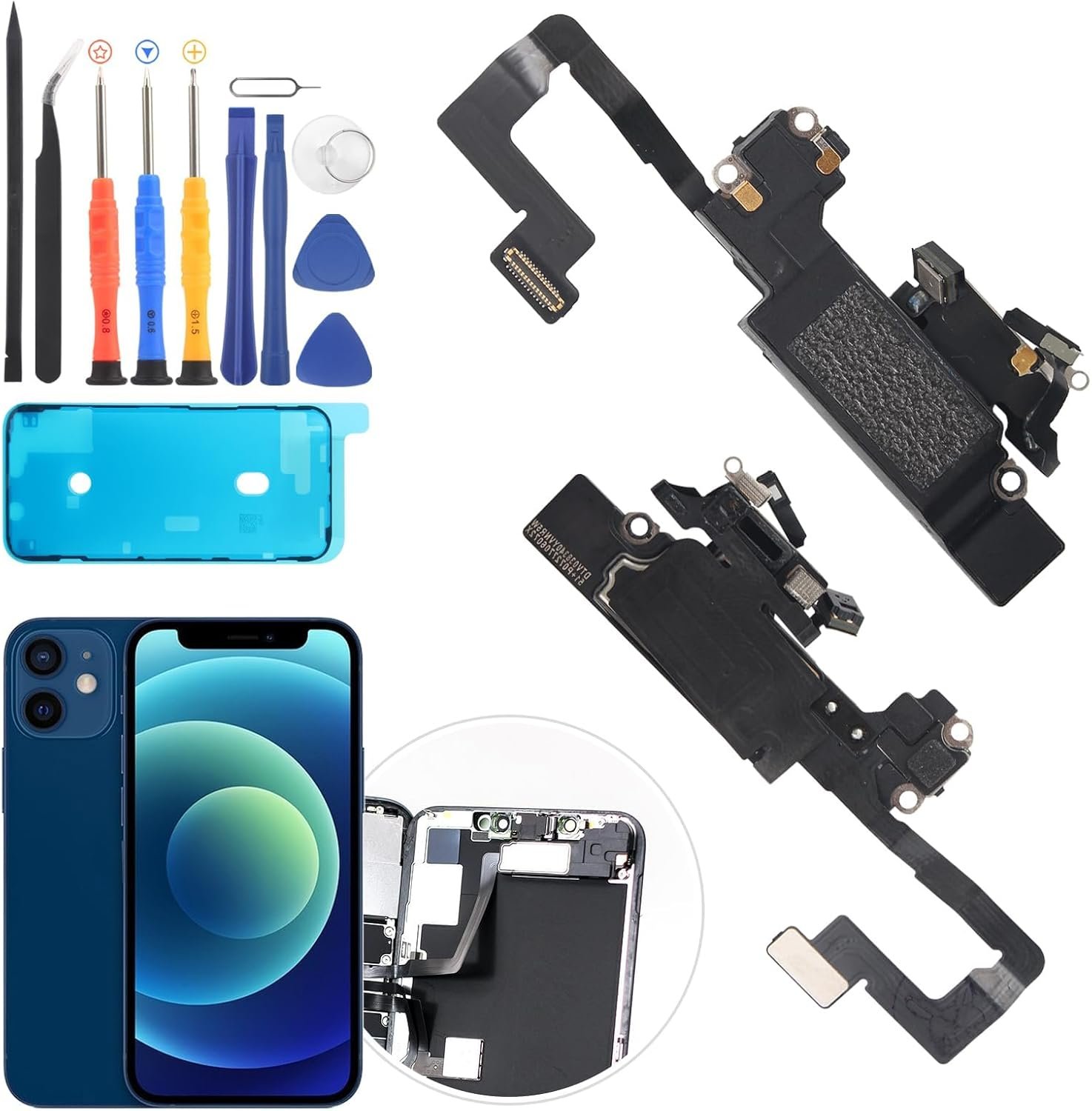 Slúchadlá kompatibilné s iPhone 12 Mini – slúchadlá Ear, reproduktor, náhradný diel s náradím