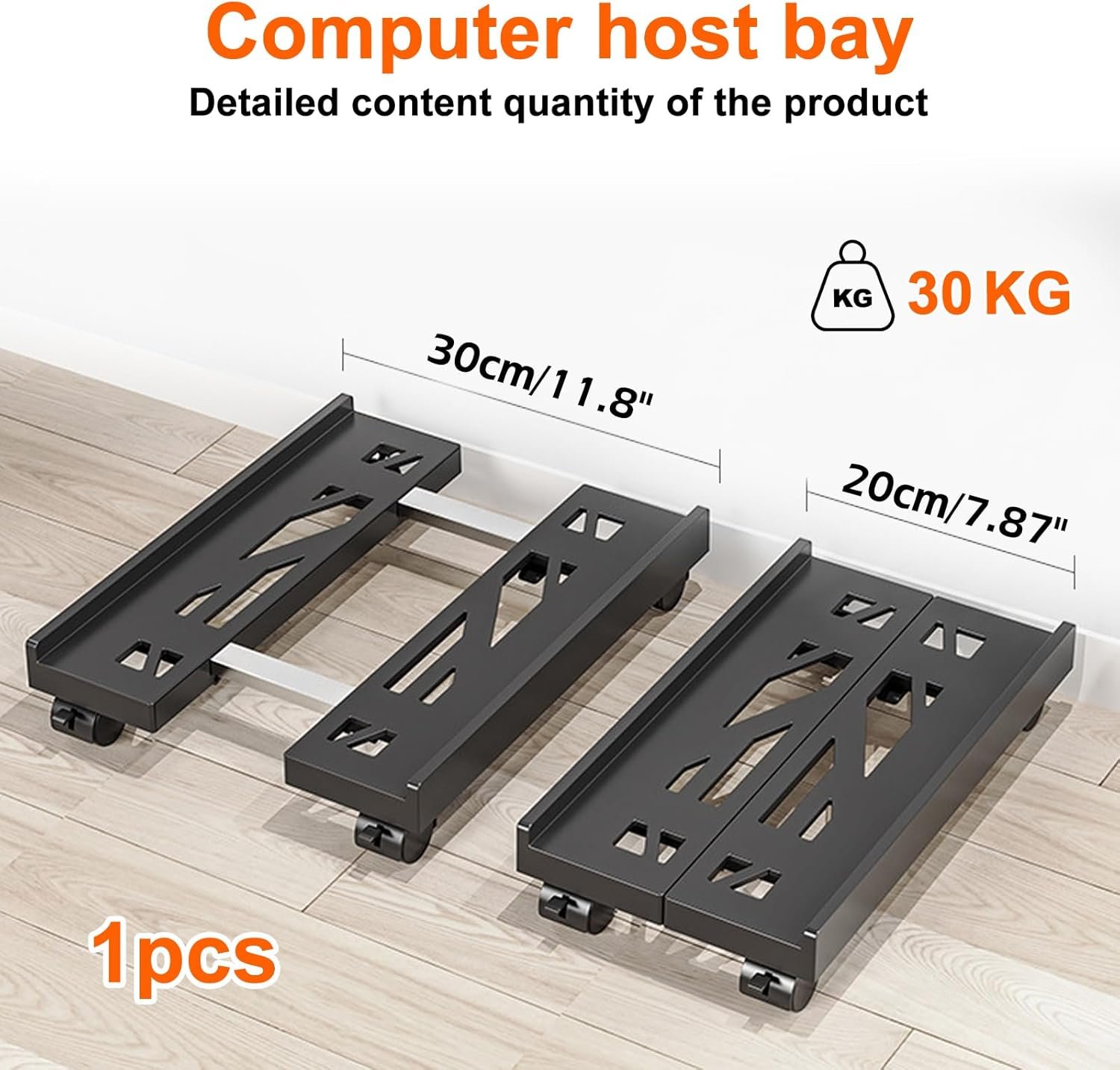 71vpruDzdnL._AC_SL1500_.jpg SPORWAY Stojan na CPU, stojan na PC: Univerzálny nastaviteľný stojan na počítač so 4 kolieskami, stojan na počítač pod písací stôl, držiak na počítačovú skriňu, hlavný rám (čierny)