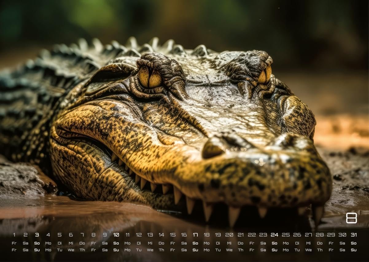 Africká fauna – Kalendár zvierat – 2025 – Kalendár formátu DIN A3: Nástenný kalendár s najkrajšími motívmi africkej fauny na rok 2025 vo formáte DIN A3 (cca 42 x 30 cm)!