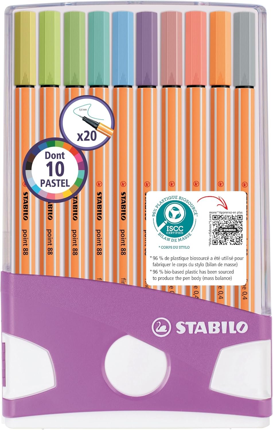 STABILO – Fineliner – point 88 ColorParade – balenie 20 ks – s 20 rôznymi farbami
