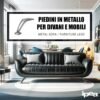 812Zd9OpL._AC_SL1500_.jpg IPEA Nohy na nábytok a pohovky, model Kobalt – sada 4 kovových nôh – nohy v elegantnom dizajne na kreslá, skrine, postele – farba: chróm – výška nôh 130 mm