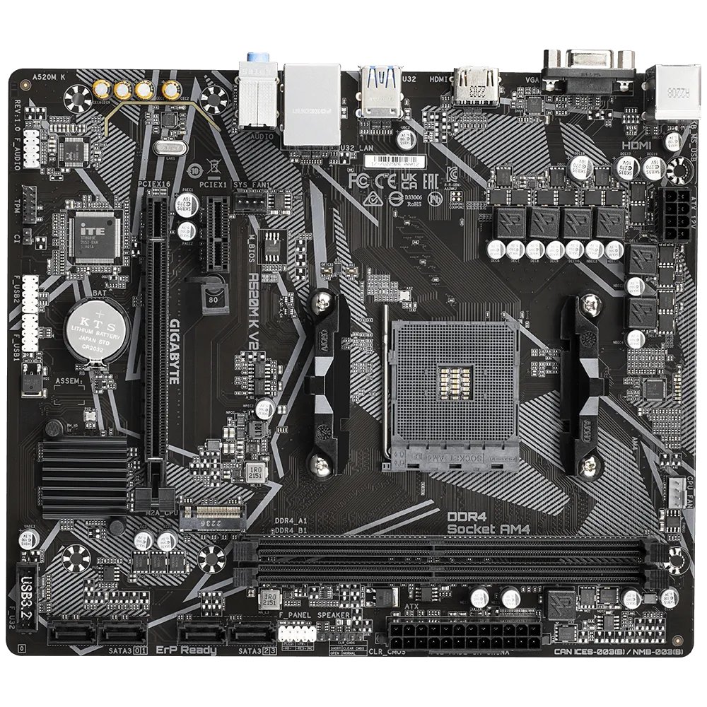 image-105.jpeg Základná doska Gigabyte A520M K V2 AM4 2xDDR4 HDMI VGA M.2 PS/2