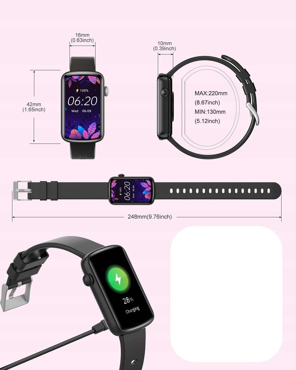 image-1762.jpeg LYNN2 Smartwatch 1,47" Monitor srdcového tepu, saturácie kyslíka, spánku, Android iOS IP68 ČIERNY