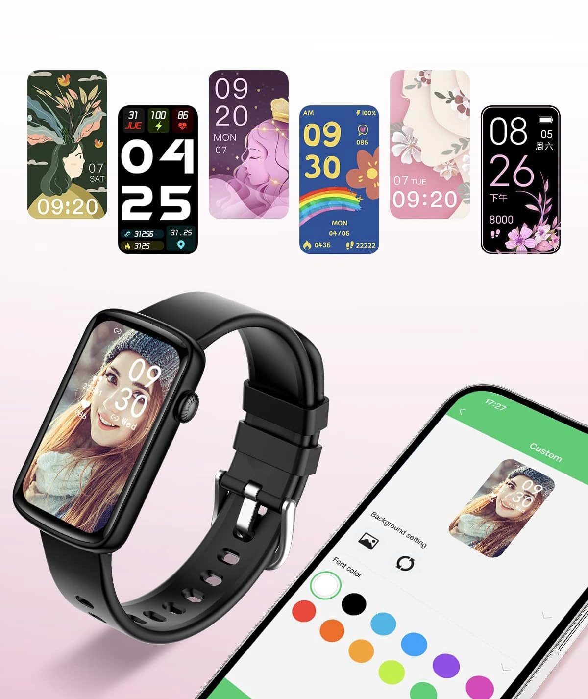 image-1763.jpeg LYNN2 Smartwatch 1,47" Monitor srdcového tepu, saturácie kyslíka, spánku, Android iOS IP68 ČIERNY