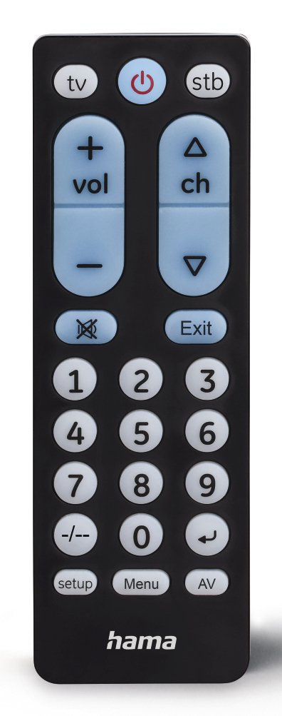 image-2186.jpeg HAMA DIAĽKOVÝ OVLÁDAČ UNIVERZÁLNY 2v1 VEĽKÉ TLAČIDLÁ