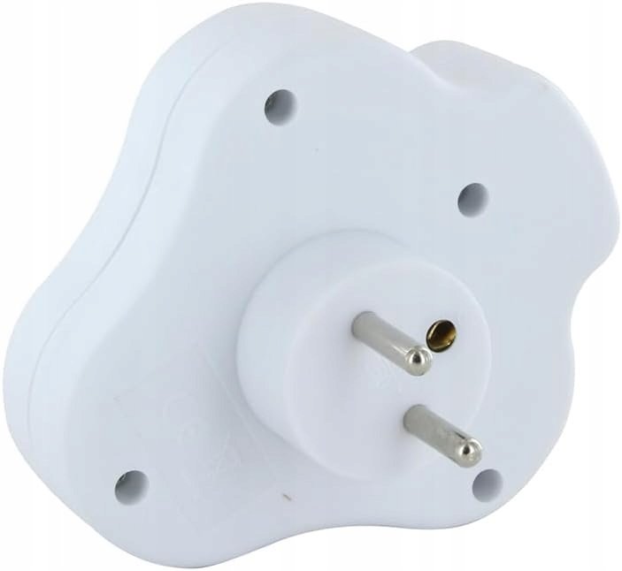 CHACON Triplite Domino biela - 3 x 16 A s vypínačom : CHACON