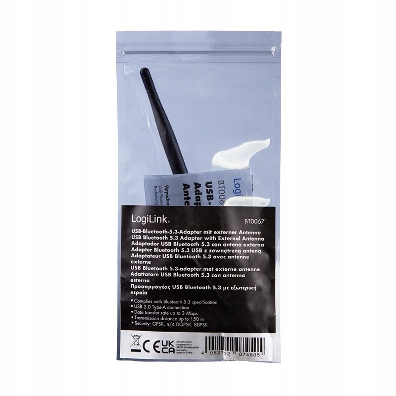 image-2376.jpeg Bluetooth 5.3 USB-A adaptér, 3 Mb/s, dosah 150 m - LogiLink