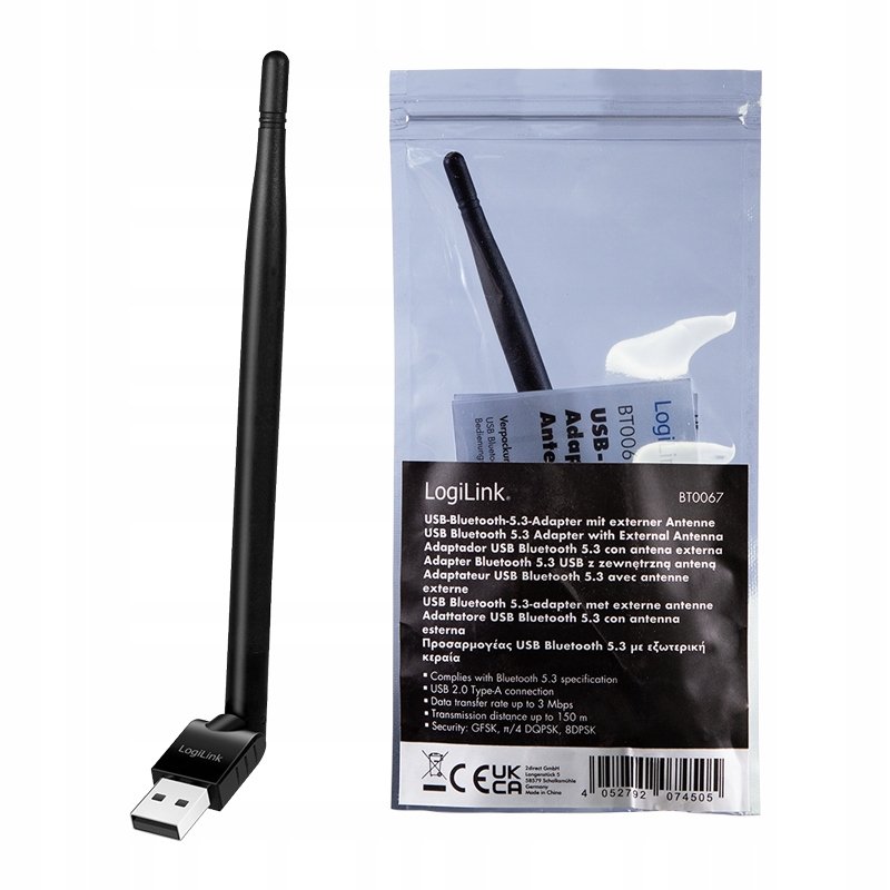 image-2377.jpeg Bluetooth 5.3 USB-A adaptér, 3 Mb/s, dosah 150 m - LogiLink