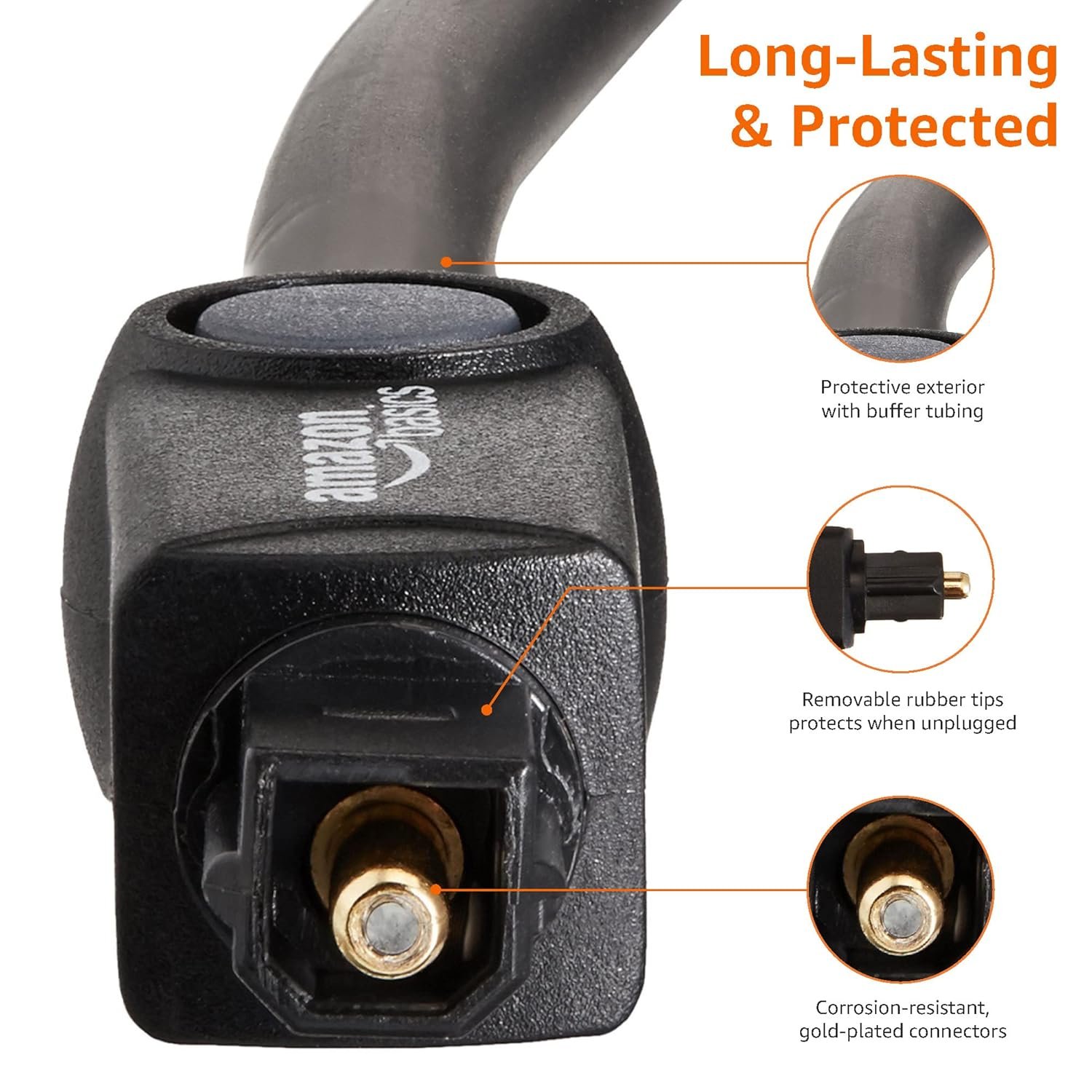 image-2499.jpeg AmazonBasics HL-003143 audio kábel 3 m TOSLINK Čierny