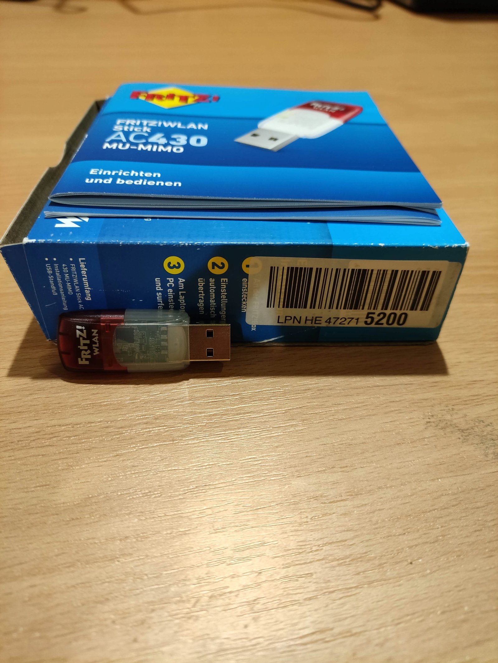 SIEŤOVÁ KARTA FRITZ! WLAN Stick AC 430 MU-MIMO 433 Mbit/s