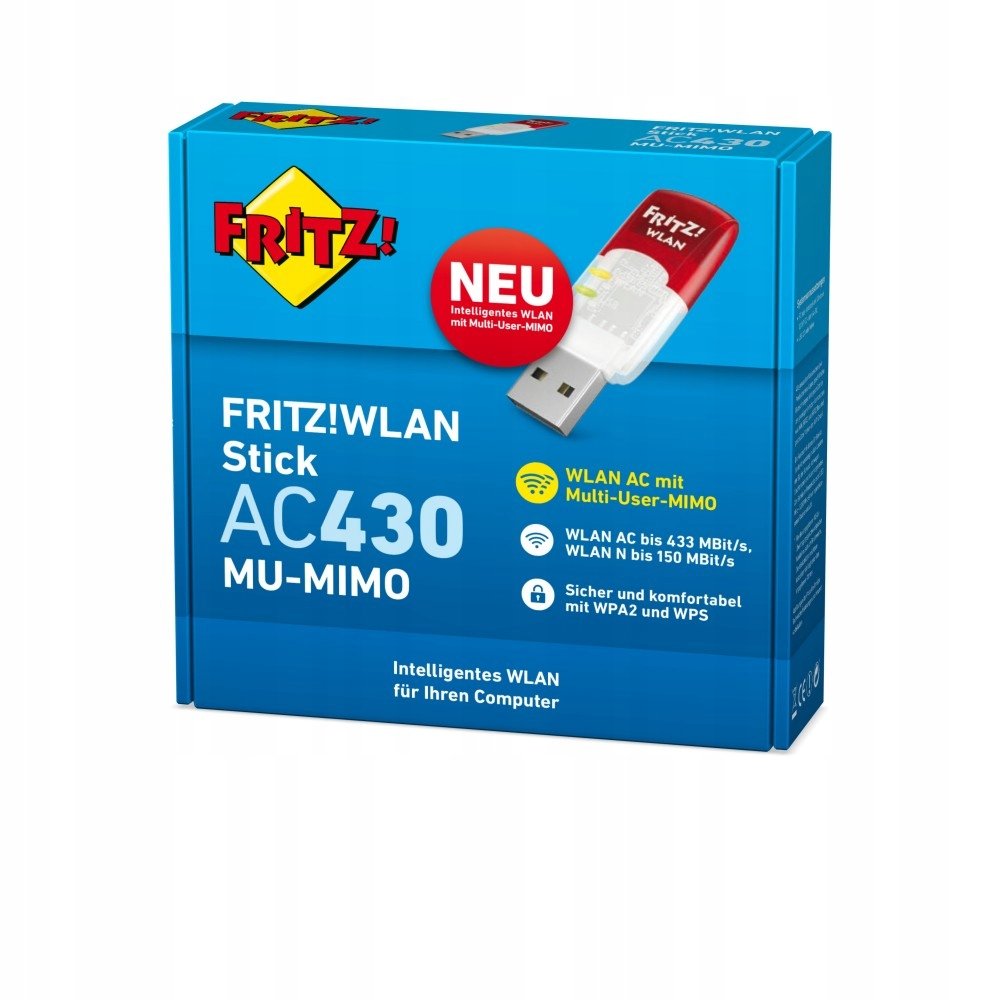 SIEŤOVÁ KARTA FRITZ! WLAN Stick AC 430 MU-MIMO 433 Mbit/s