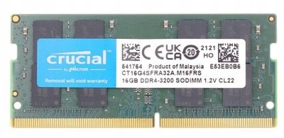 Operačná pamäť RAM Crucial SODIMM DDR4 32GB 3200MHz CL22 (CT2K16G4SFRA32A)