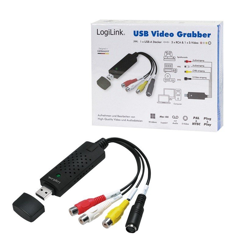 image-46.jpeg Zariadenie na digitalizáciu Audio a Video LogiLink VG0030A USB 2.0 Kompatibilné s Win11