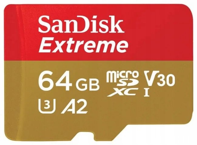 Pamäťová karta SanDisk Extreme Micro SDXC 64 GB U3 A2 V30 pre drony a kamery GoPro
