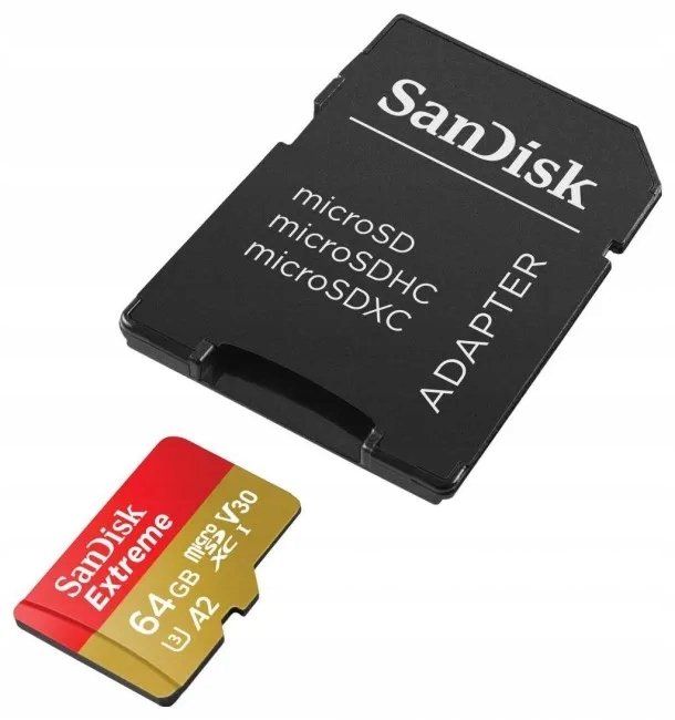 image-462.jpeg Pamäťová karta SanDisk Extreme Micro SDXC 64 GB U3 A2 V30 pre drony a kamery GoPro