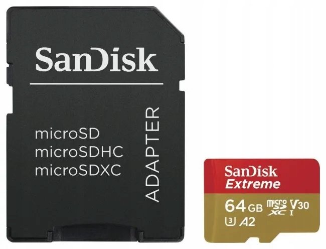 image-463.jpeg Pamäťová karta SanDisk Extreme Micro SDXC 64 GB U3 A2 V30 pre drony a kamery GoPro