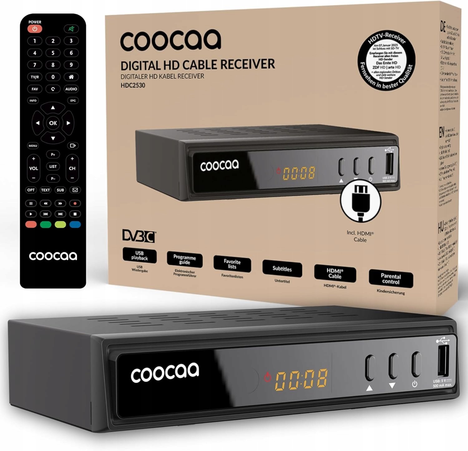 DVB-C dekóder COOCAA HDC2530
