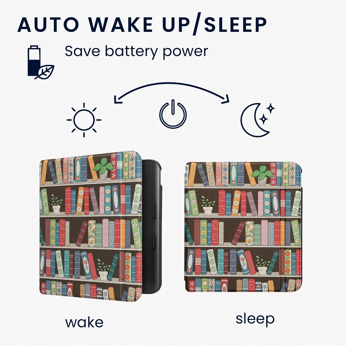 Puzdro Kwmobile kompatibilné s farebným puzdrom Kobo Libra - kryt na čítačku elektronických kníh -