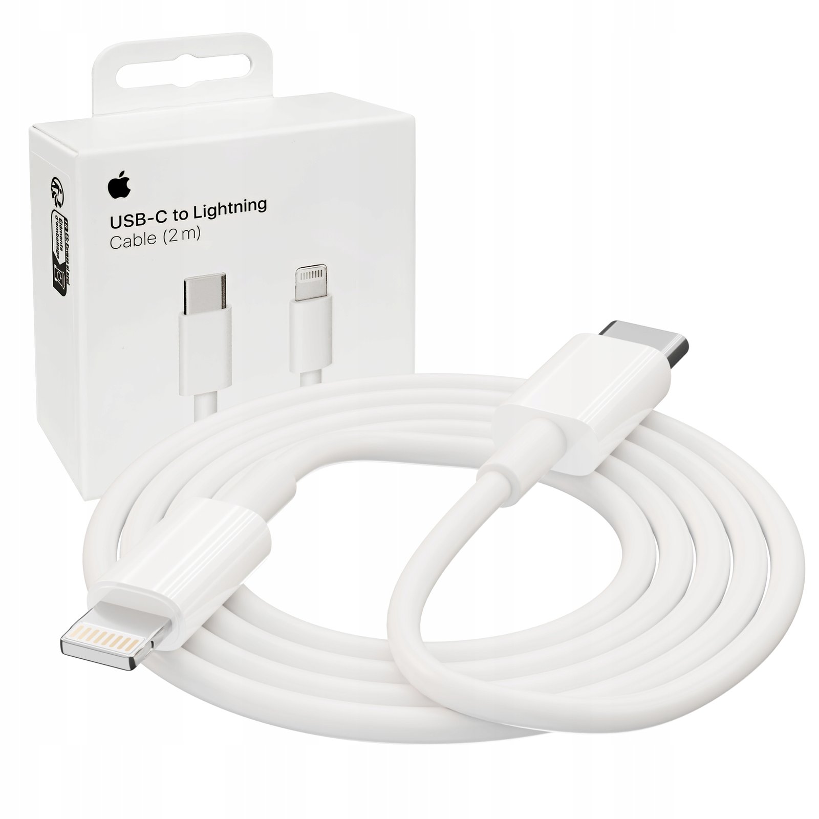 Kábel Apple USB-C – Apple Lightning 2 m biely