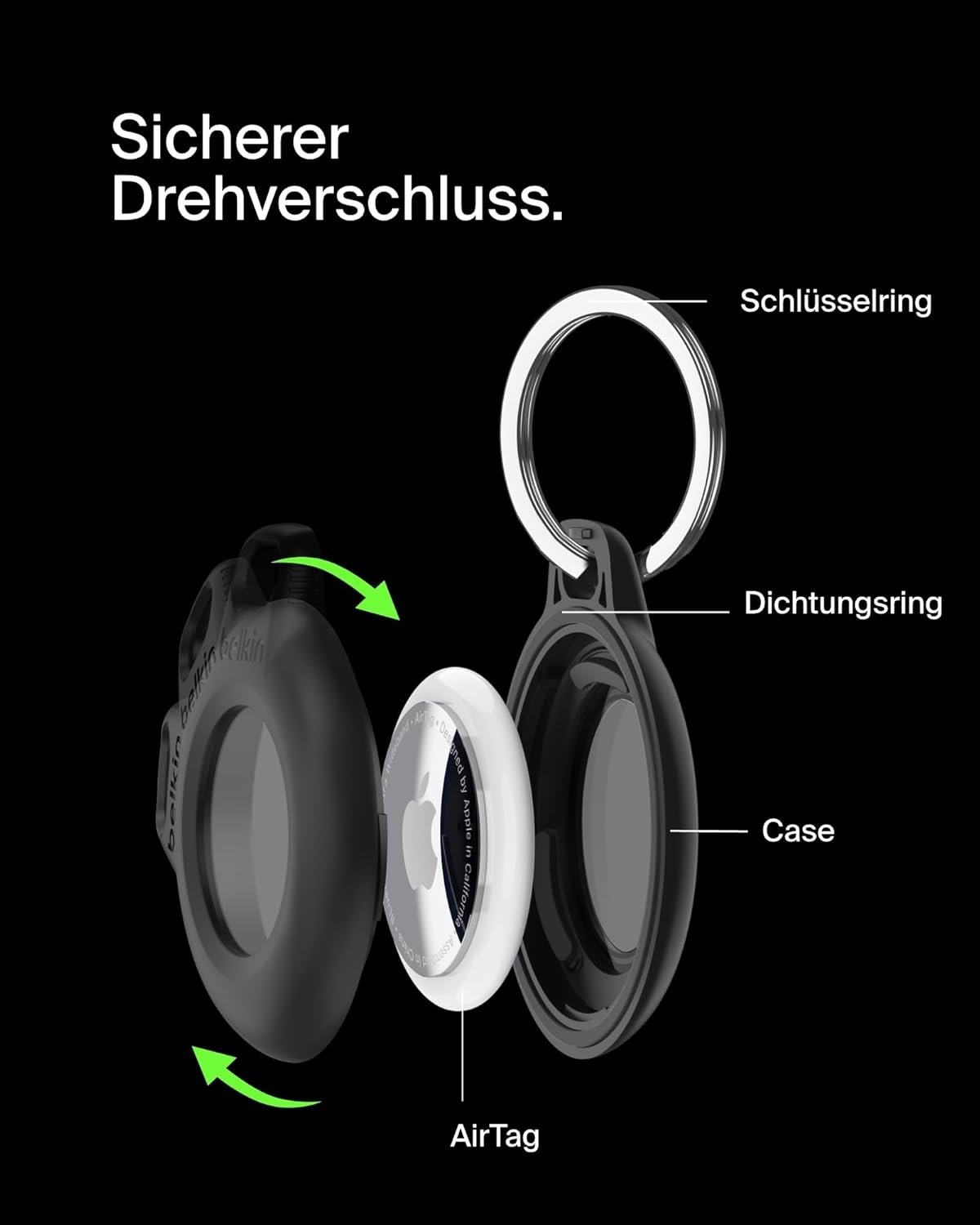 Belkin vodotesné puzdro Secure Holder pre Apple AirTag
