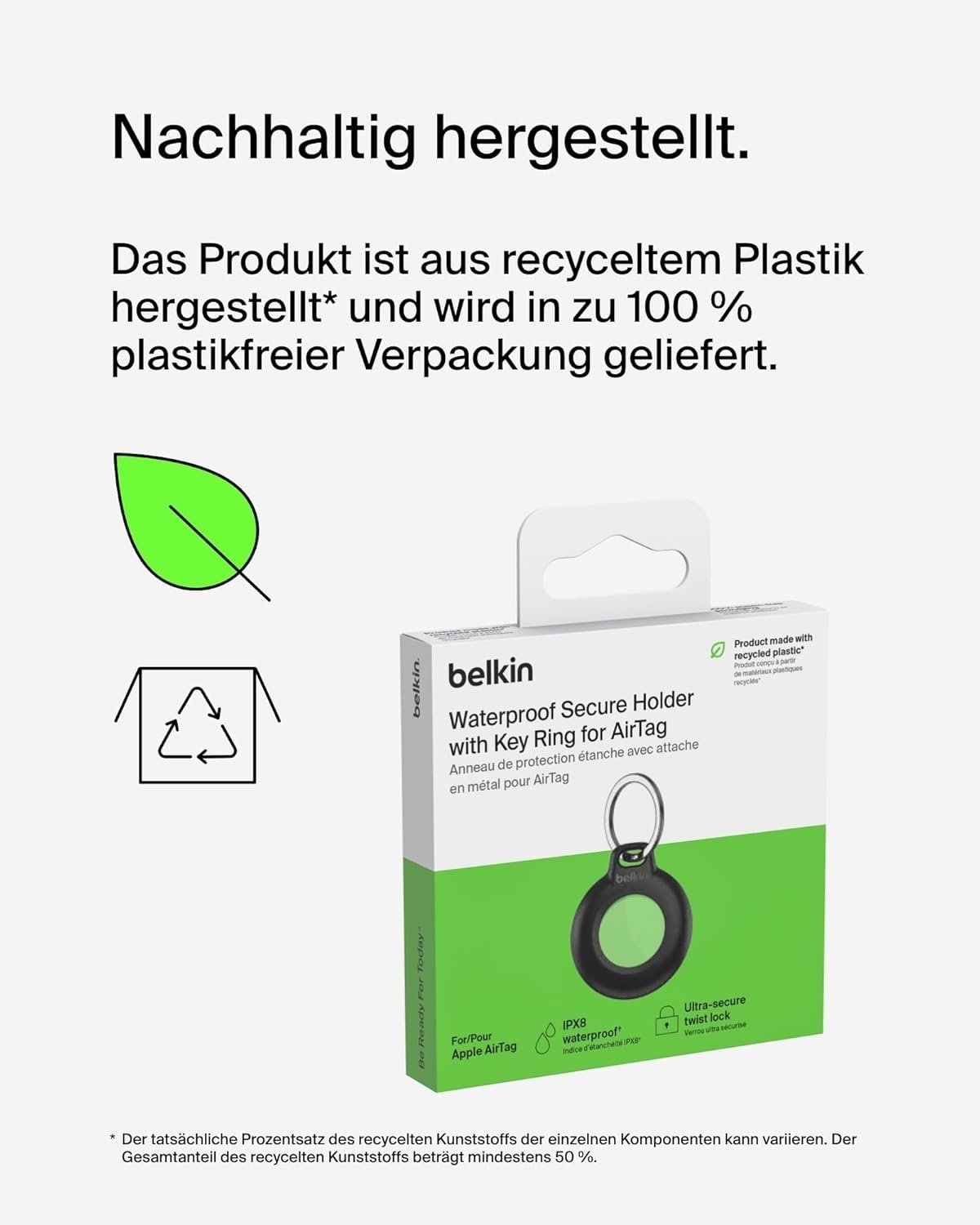 Belkin vodotesné puzdro Secure Holder pre Apple AirTag
