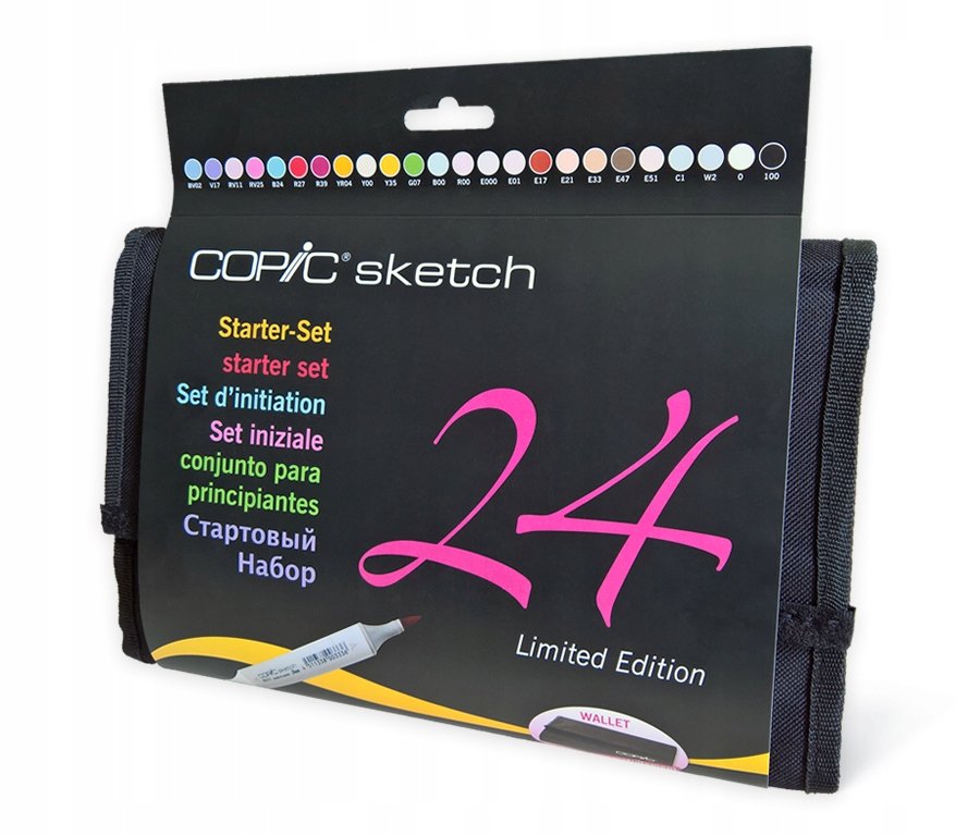 Fixka na keramiku, kartón, obojstranná, viacfarebná Copic 24 ks #G13