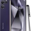 QrZrQ S24Ultra — 5-palcový smartfón s Androidom 9 a 16 GB pamäťou fialový