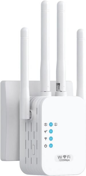 01-147.jpg Wi-Fi opakovač 1200 Mbit/s — dvojpásmový zosilňovač signálu s LAN portom