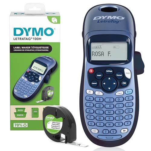 DYMO LetraTag 100H — ručná tlačiareň štítkov s páskami LT šírky 12 mm