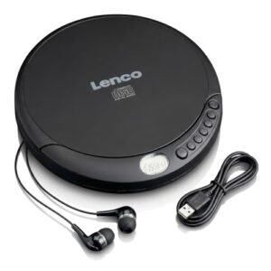 Lenco CD-010 — prenosný CD prehrávač s reproduktormi čierny