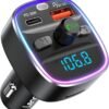 LENCENT FM transmitér do auta s Bluetooth 5.4 a nabíjaním s výkonom 48 W