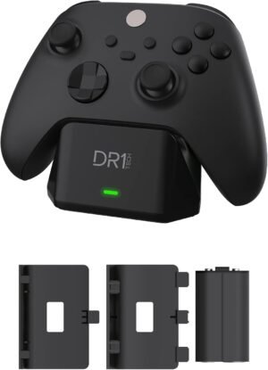 01-249.jpg DR1TECH PowerSetX — nabíjacia stanica a batéria 1200 mAh pre ovládače Xbox
