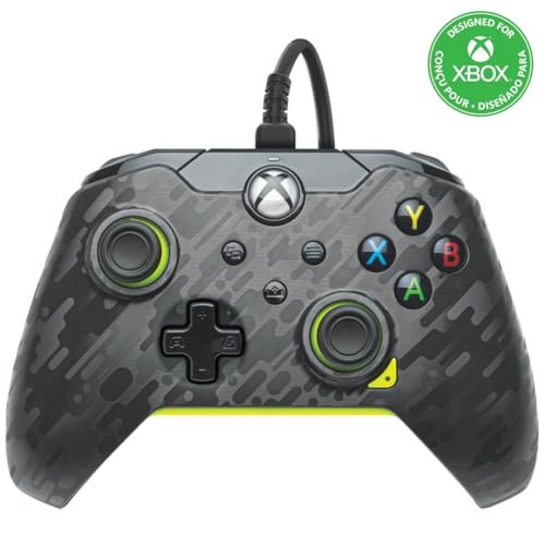 PDP Electric Carbon — drôtový ovládač pre Xbox Series X|S a Xbox One